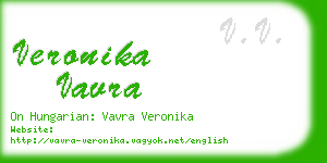 veronika vavra business card